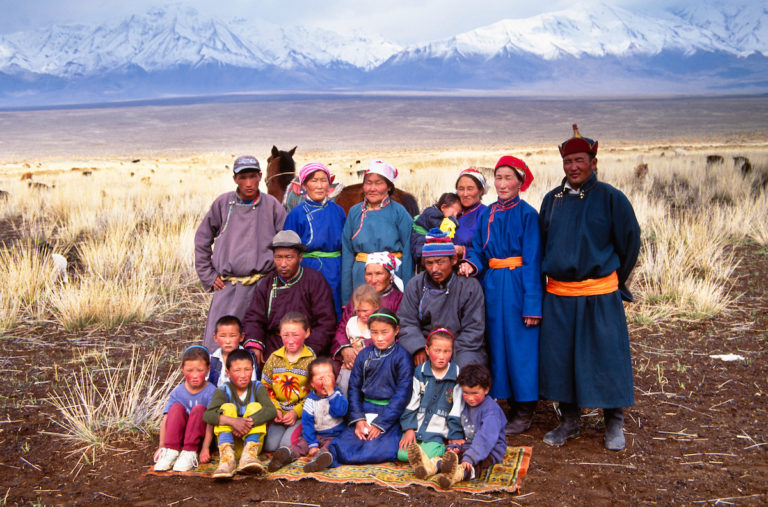 Nomad family, Gobi Altai Province, Mongolia